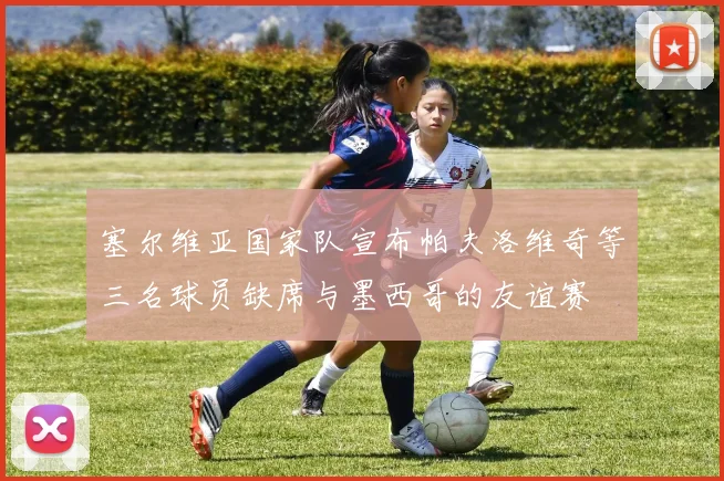 塞尔维亚国家队宣布帕夫洛维奇等三名球员缺席与墨西哥的友谊赛